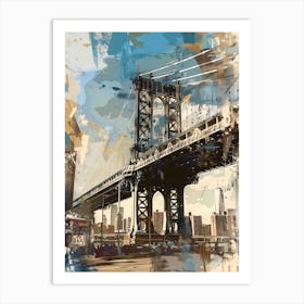 Manhattan Bridge Art Art Print