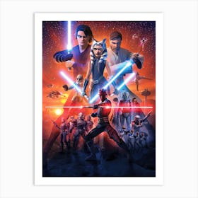Star Wars The Clone Wars Art Print