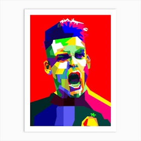 Lautaro Martinez Pop Art WPAP is an Argentine professional footballer who plays as a striker for Serie A club Inter Milan Art Print