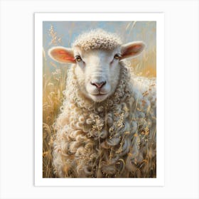 Sheep In The Grass 2 Art Print