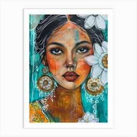 Indian Woman 5 Art Print