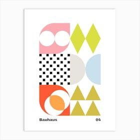 Geometric Bauhaus Poster 4 Art Print