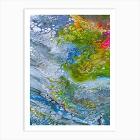 Abstract art print on canvas "Energy Of Nature". Art Print