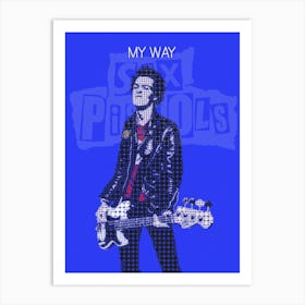 My Way Sid Vicious Sex Pistols Art Print