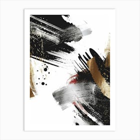 Abstract Brush Strokes 14 Art Print