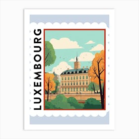 Luxembourg 2 Travel Stamp Poster Art Print