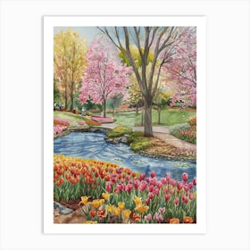 Spring In The Park Art Print