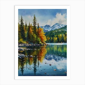 Reflections In The Lake 2 Art Print