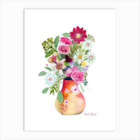 Loose Florals In Vase Art Print