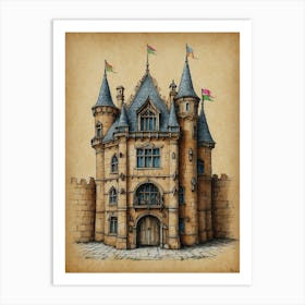 Castle In The Sky Art Print