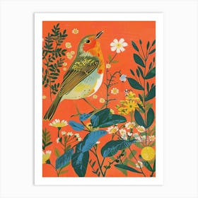 Spring Birds Robin 6 Art Print