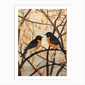 Art Nouveau Birds Poster Coot 1 Art Print