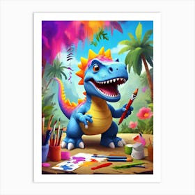 Dinosaur Painting Art Print