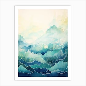 Watercolor Seascape 5 Art Print