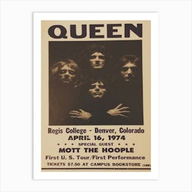 Queen Regis College Fieldhouse Denver, Colorado 16 1974 Art Print