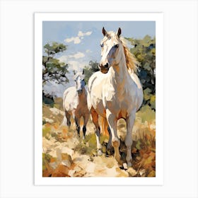 Horses Painting In Andalusia Spain 4 Art Print