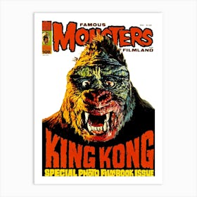 King Kong Gorilla Movie Poster Art Print