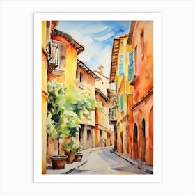Florence, Italy Watercolour Streets 4 Art Print