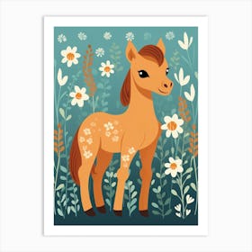 Baby Animal Illustration  Horse 3 Art Print