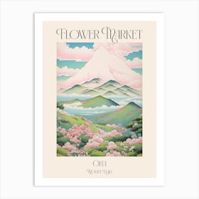 Flower Market Mount Kuju In Oita, Japanese Landscape 3 Poster Art Print