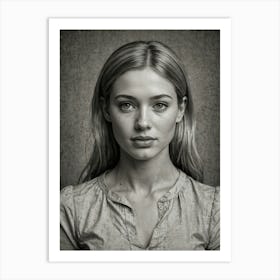 Portrait Of A Young Woman 15 Art Print