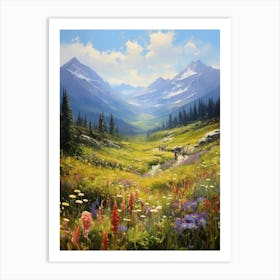 Wildflowers In The Mountains Art Print