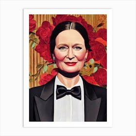 Laura Linney Illustration Movies Art Print