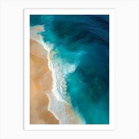 Aerial View Of A Beach 115 Art Print