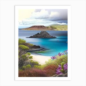 Galapagos Islands Ecuador Soft Colours Tropical Destination Art Print