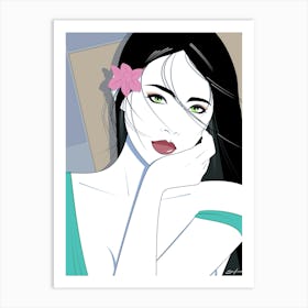 Jade - Retro 80s Style Art Print