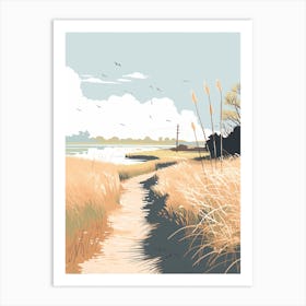 The Thames Path England 3 Hiking Trail Landscape Art Print