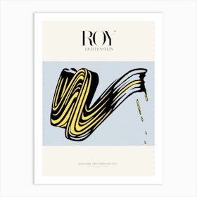 Brushstroke Poster|Roy Lichtenstein 1965 Art Print