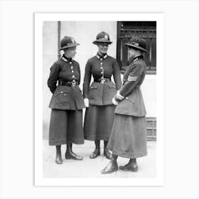 Policewomen On Duty, 1921 Art Print