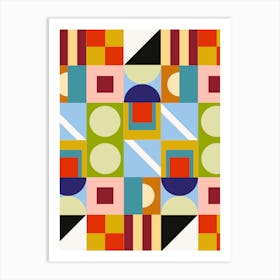 Abstract Geometric Pattern 4 Art Print