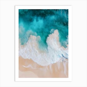 Aerial View Of A Beach 133 Art Print