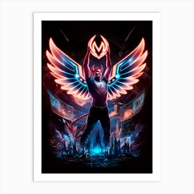 Devil With Wings 3 Art Print