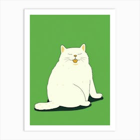 Fat Cat Art Print