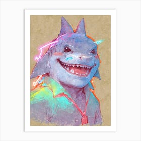 Sharky Art Print