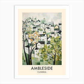 Ambleside (Cumbria) Painting 1 Travel Poster Art Print