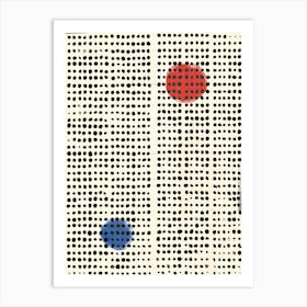 Blue Dots Art Print