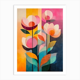 Abstract Flowers 8 Art Print