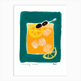 Whisky Sour Cocktail Art Print