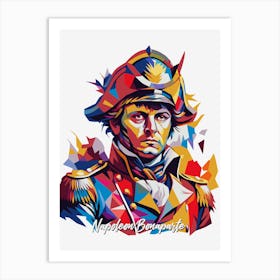 Napoleon Bonaparte 01 Portrait WPAP Pop Art Art Print