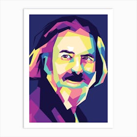 Alan Watts Wpap Art Print