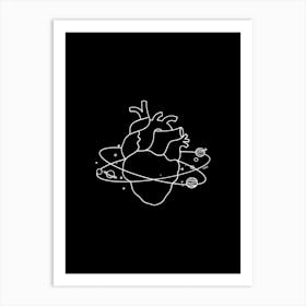 Heart Space Art Print