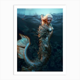 "Undine Essence: The Cosmic Dance of Creation" Art Print