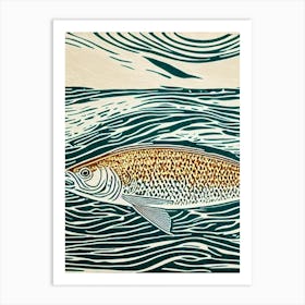 Tilefish II Linocut Art Print