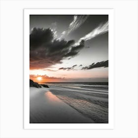 Sunset On The Beach 1005 Art Print