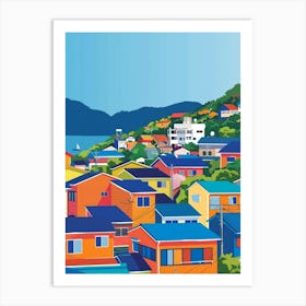 Nagasaki Japan 4 Colourful Illustration Art Print