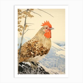 Bird Illustration Grouse 3 Art Print